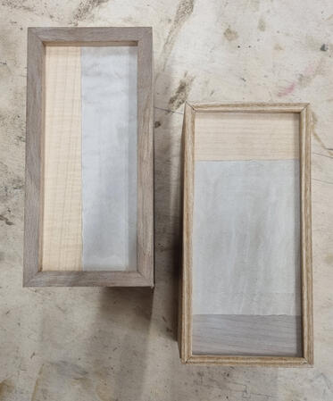 Two finished boxes.