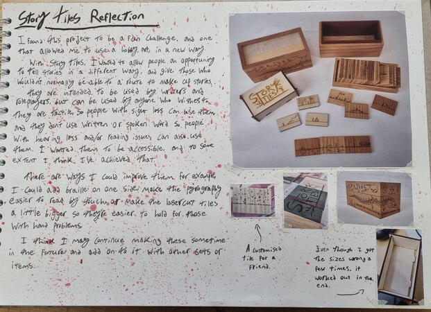 Story tiles reflection