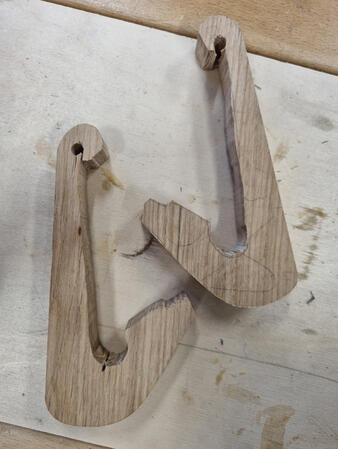 Never finished coat hooks.